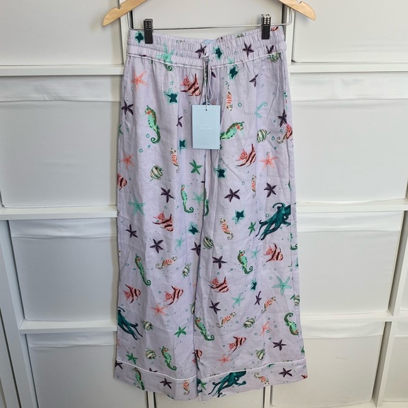 Hill House Linen Skylar Pant Purple - Picture 3 of 4